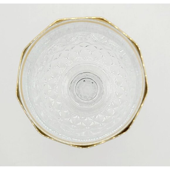 Cristal d'Arques Durand LONGCHAMP Gold Rim Wine Glasses 6.5" Tall - Set of 4 - Picture 5 of 12